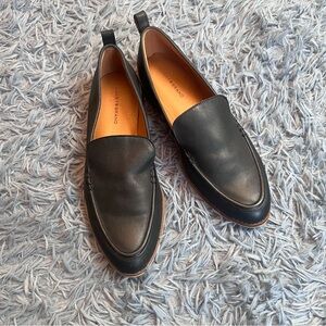 Lucky Brand Black Leather Erlasida Loafer Size 10